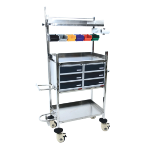 Crash Cart Trolley Stainless Steel
