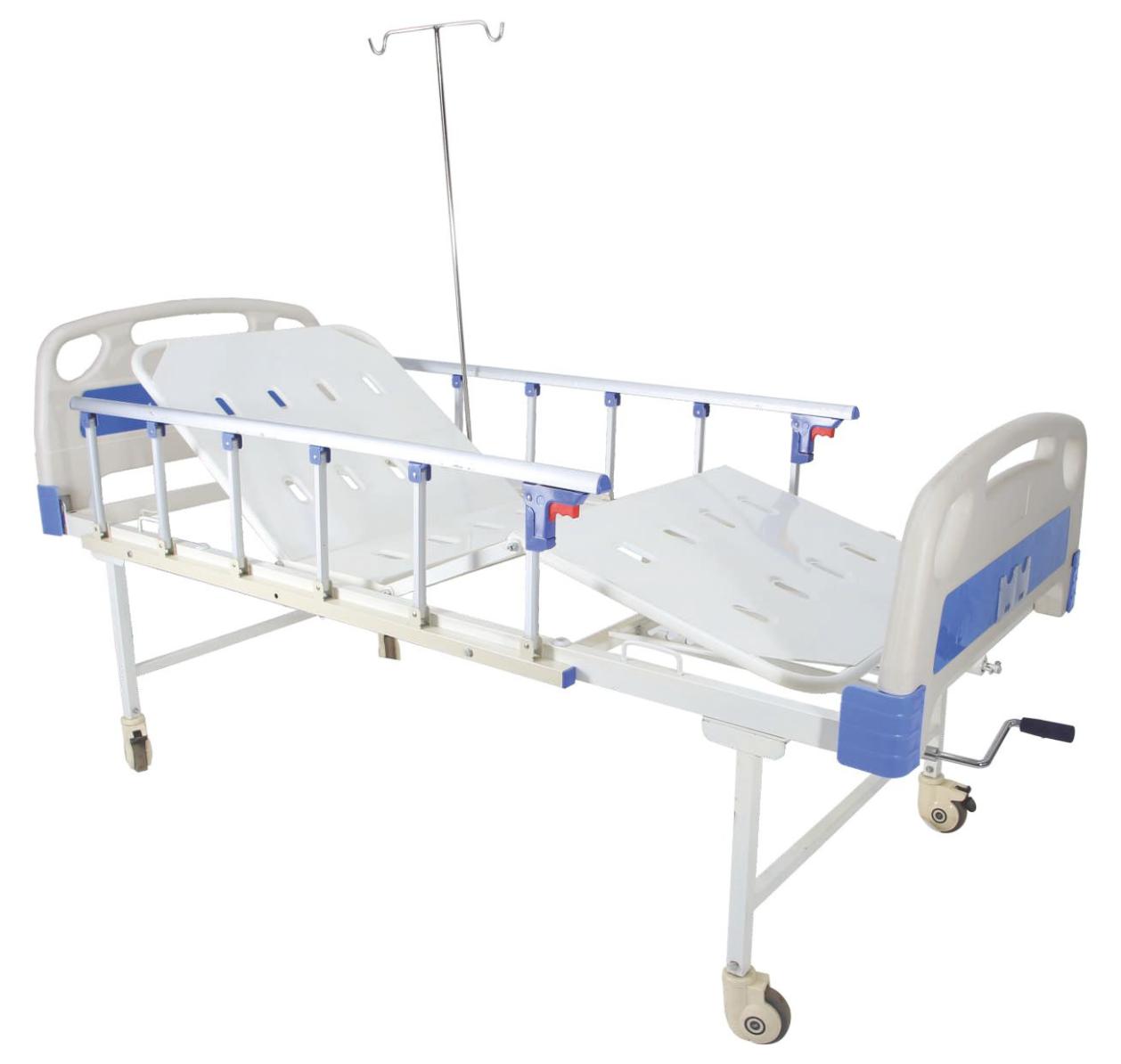 Hospital Fowler Bed Deluxe (Collapsible Railing)