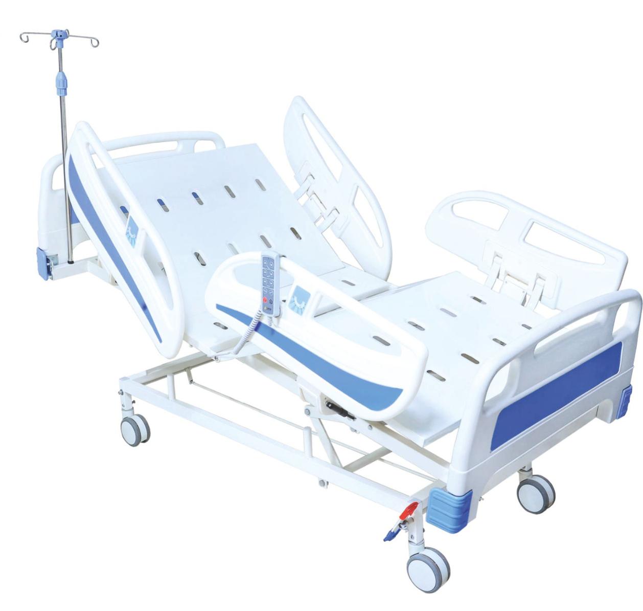 Hospital ICU Bed Electric 5 Function with Central Locking